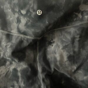 lululemon athletica Black Tie-Dye Leggings